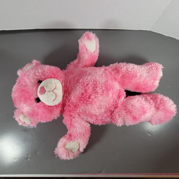 Build-A-Bear Purple Cat 2017, Pink 2011 Teddy Bear Plush Lot 2 Stuffed Animal - Picture 16 of 16